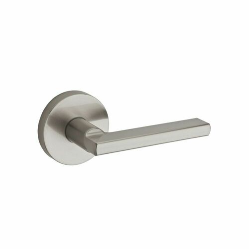Kwikset 966HFL-RDT 15 UNIV Halifax Lever Round Rose Single Cylinder Handleset Trim, Satin Nickel