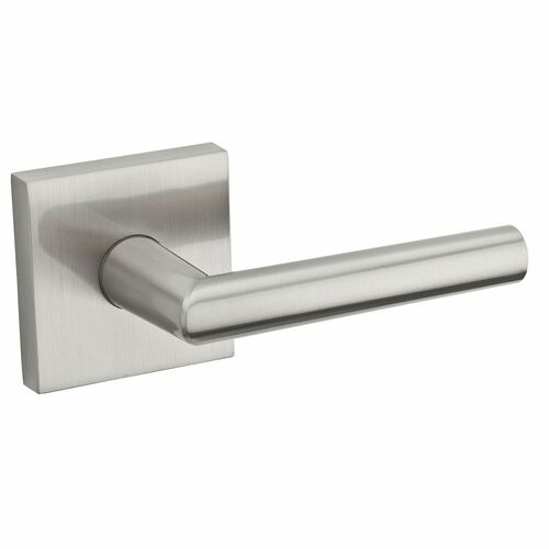 Kwikset 968MILSQT-15 Milan Satin Nickel Dummy Lever with Square Rose Trim