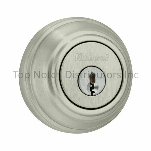Kwikset 982S-15V1 UL Single Cylinder Deadbolt, Satin Nickel, RCAL Latch, RCS Strike