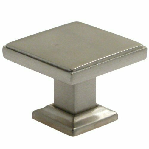 Rusticware 992SN Modern Square Cabinet Knob - Satin Nickel, 1-3/8