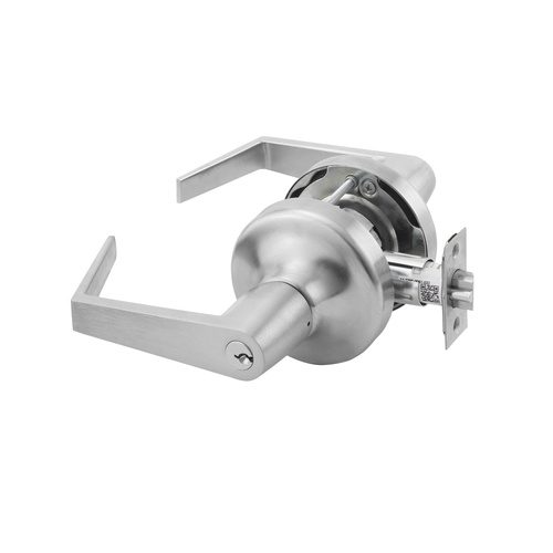 Accentra AU5305LN626LC Augusta Grade 2 Storeroom Lever Lockset, Satin Chrome Finish