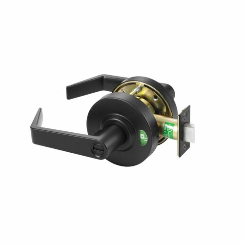 Accentra AUYPL02BSP Augusta Privacy Cylindrical Lock with Red/Green Indicator, 2-3/4