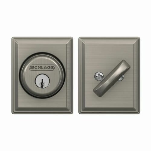 Schlage B60GDV619 Grandville Single Cylinder Deadbolt C Keyway, Satin Nickel Finish