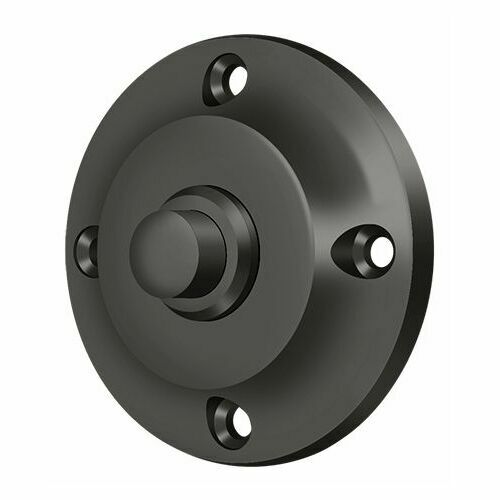 Deltana BBR213U10B Round Contemporary Bell Button, Oil-Rubbed Bronze