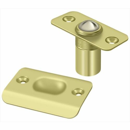 Deltana BC218RU3 Round Corner Ball Catch, Polished Brass