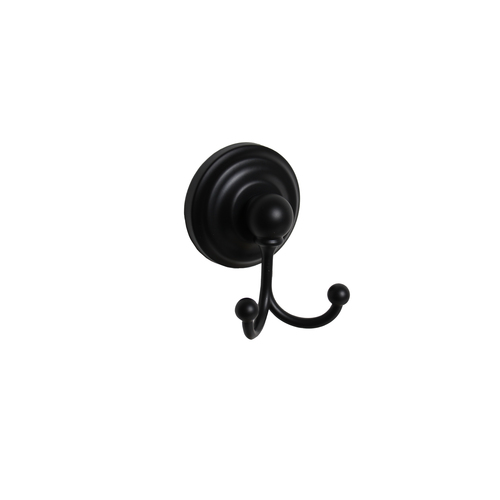 Pamex BC7BL22 Pamex Ventura Double Robe Hook - Matte Black Finish