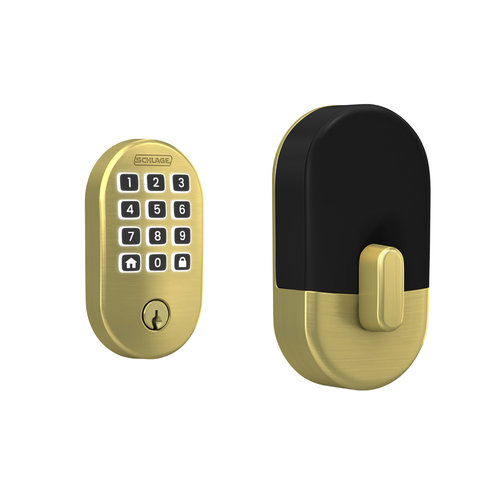 Kwikset 9270TRL-15S トラディショナル スマートコード タッチパッド 電子 デッドボルト スマートキー サテンニッケル仕上げ