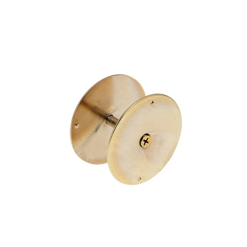 Don-Jo BF-161-BP Brass Plated Hole Filler Plate for 2-1/8