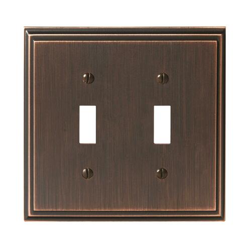 Amerock BP36515ORB Mulholland Double Toggle Wall Plate - Oil Rubbed Bronze Finish 8