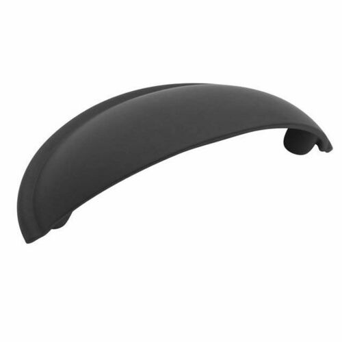 Amerock BP53019FB Flat Black Cup Pull, 2.5