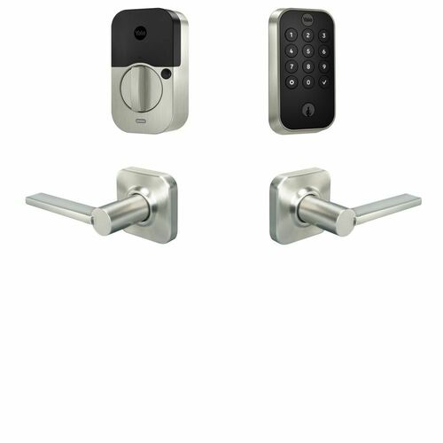 Yale BYRD410BLEVL619 Yale Assure Lock 2 Bundle Keypad Bluetooth Deadbolt Valdosta Lever US15 Satin Nickel