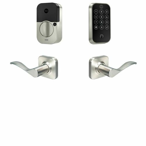 Yale BYRD420WF1NW619 Yale Assure Lock 2 Bundle Touchscreen Wi-Fi Deadbolt Norwood Lever, Satin Nickel