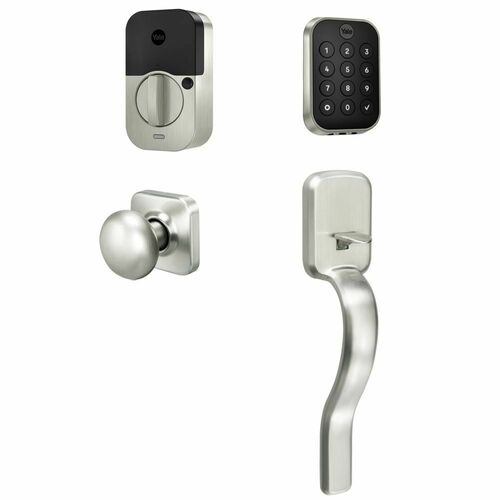 Yale BYRD430BLERX619 Yale Assure Lock 2 Bundle with Keypad, Ridgefield Handleset, Satin Nickel