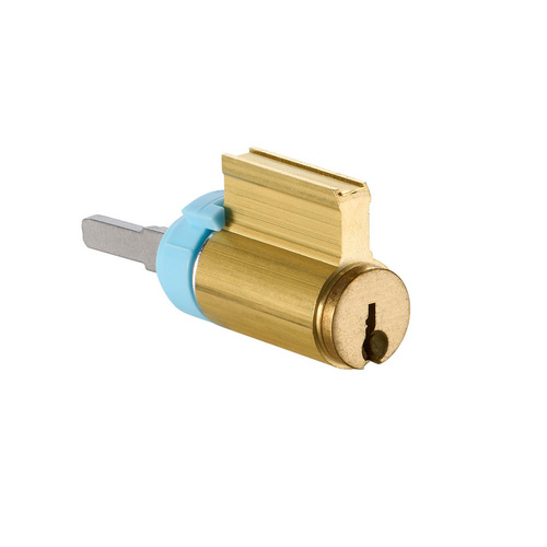 Sargent C10X1E4LJ 6-Pin Lever Cylinder, LJ Keyway, 1 Bitted, Satin Brass, 10X Series