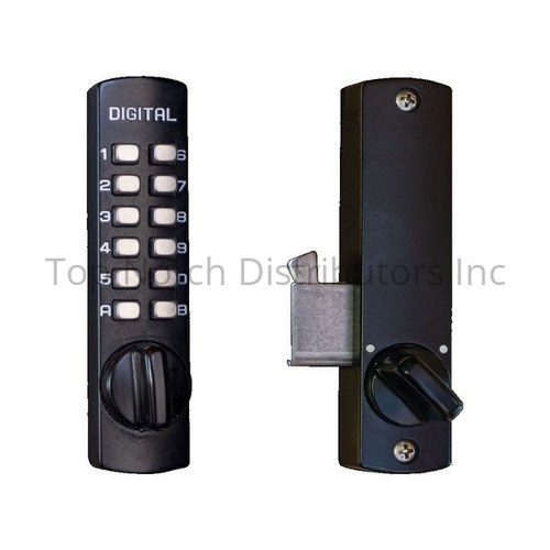 Lockey USA C150JBMG Keyless Hook Bolt Lock - Jet Black Marine Grade Finish