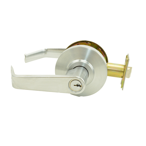 Dexter C2000-CL-ENTR-R-626-KDC Grade 2 Clutching Lever Cylindrical Lock, C Keyway, Satin Chrome Finish