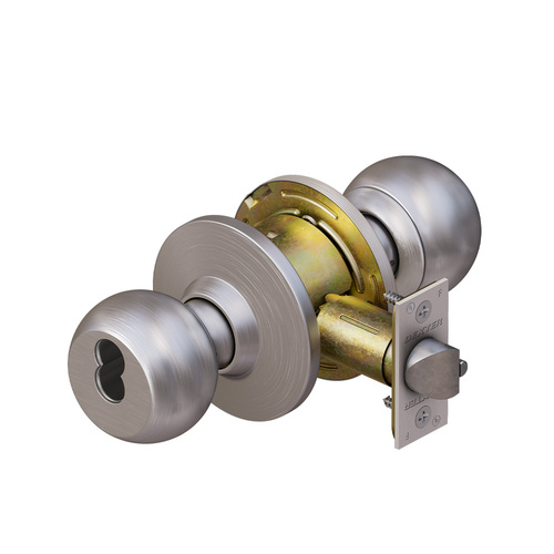 Dexter C2000-ENTR-B-630-SFIC Grade 2 Ball Knob Cylindrical Lock, Small Format IC, 2-3/4