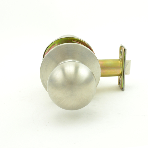 Dexter C2000-PASS-B-630 Grade 2 Satin Stainless Steel Passage Ball Knob Lock, 2-3/4