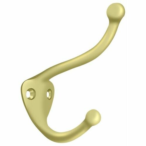 Deltana CAHH3U3 Bright Brass Coat and Hat Hook
