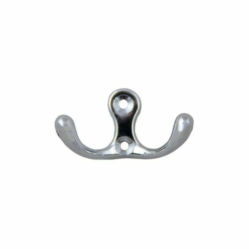 Crown CHCH8363PC Polished Chrome Side by Side Double Coat Hook