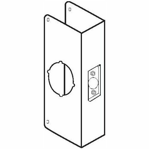 Don-Jo CW214S Classic Wrap-Around Lock for Thick Doors, 2-3/4