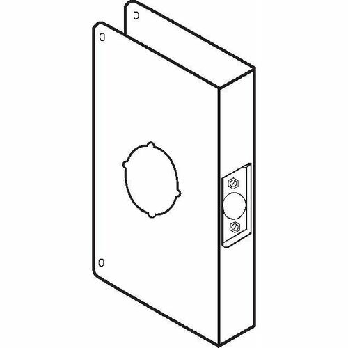 Don-Jo CW8S Classic Wrap-Around Deadbolt Trim, 1-1/2