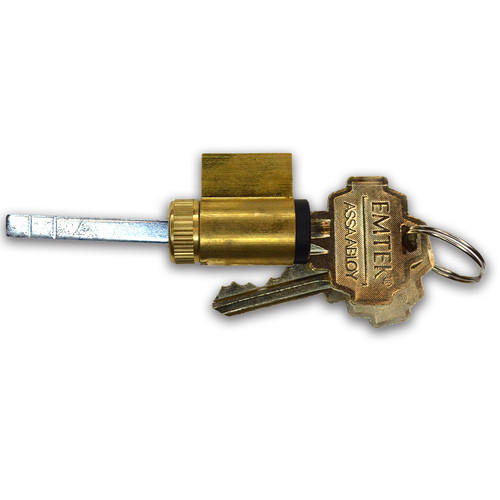 Emtek CY4-PSCHCTS5-FB Single Cylinder Deadbolt for FB, US19 FBS Finishes