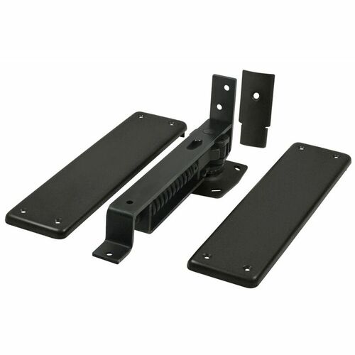 Deltana DASH95U10B Double Action Spring Hinge with Brass Cover Plates, Oil-Rubbed Bronze