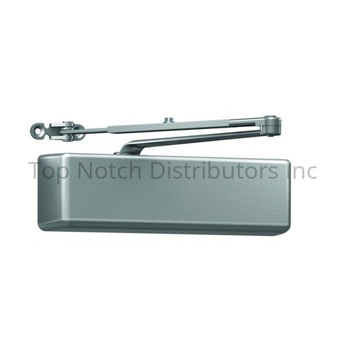 Dexter DCH4000STDFCRWPA689 Heavy Duty Surface Mount Door Closer, Full Cover, Aluminum Finish