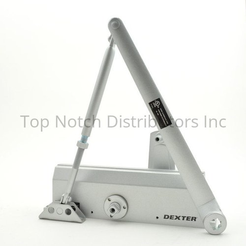 Dexter DCL2000STDLCRWPA689 Light Duty Surface Mount Door Closer, Aluminum Finish, No Cover