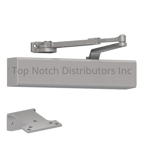 Dexter DCM1000STDFCHWPA689 Medium Duty Surface Mount Door Closer with Hold Open Arm, Aluminum Finish