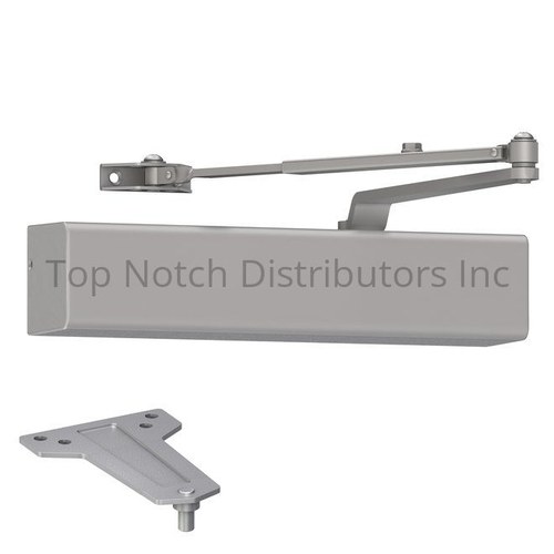 Dexter DCM1000STDFCRWPA689 Medium Duty Surface Mount Door Closer, Full Cover, Aluminum Finish