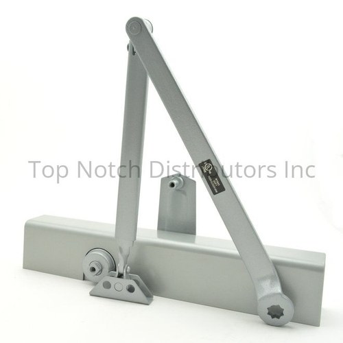 Dexter DCM1000STDSMRWPA689 Medium Duty Surface Mount Door Closer, Slim Cover, Aluminum Finish