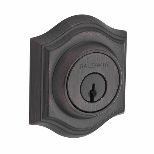 Baldwin DCTAD112 Double Cylinder Arch Deadbolt, 6AL Latch, Dual Strike, Venetian Bronze