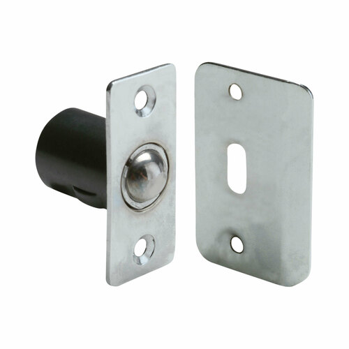 Pamex DD0510CP Pamex Adjustable Ball Catch with Round Faceplate - Bright Chrome Finish