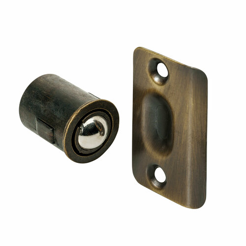 Pamex DD0530AB Pamex Adjustable Ball Catch - Drive-In Style, Antique Brass Finish