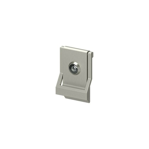 Deltana DKMV4U15 Modern Brass Door Knocker with UL Listed Viewer, Brushed Nickel Finish