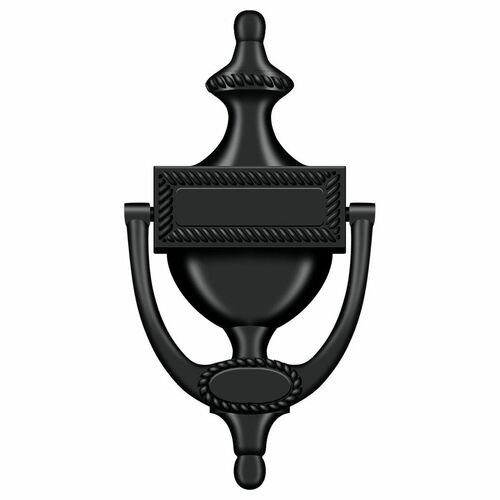 Deltana DKR75U19 Victorian Rope Door Knocker - Black Finish