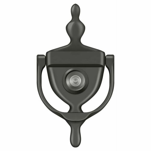Deltana DKV630U10B Oil-Rubbed Bronze Door Knocker with Viewer