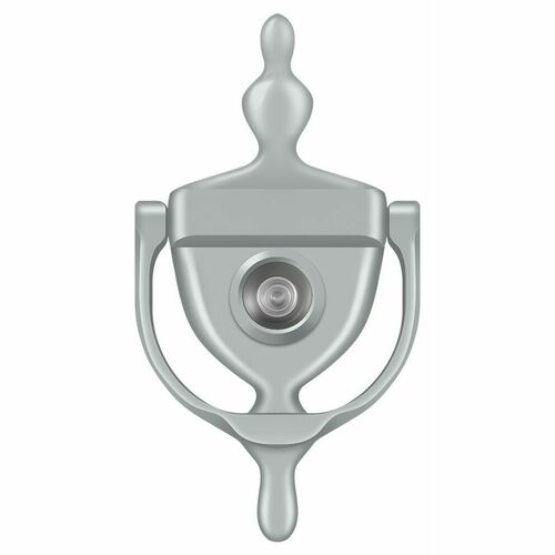 Deltana DKV630U26D Brushed Chrome Door Knocker with Viewer