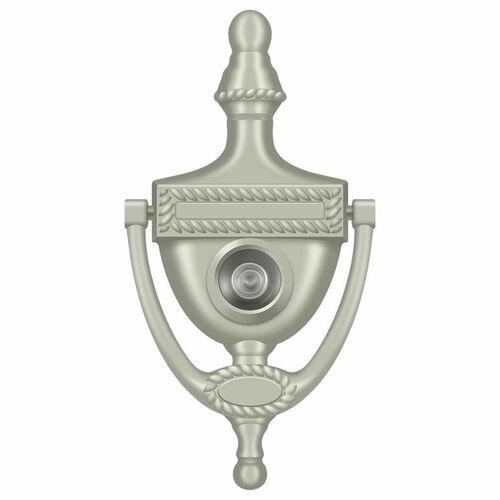Deltana DKV6RU15 Victorian Rope Door Knocker-Viewer, Brushed Nickel