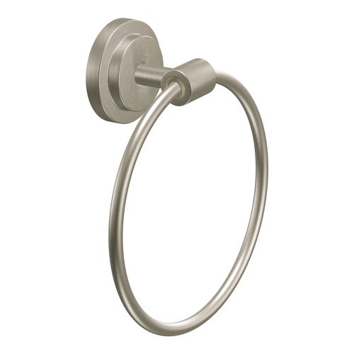 Moen DN0786BN Round Closed Towel Ring in Brushed Nickel