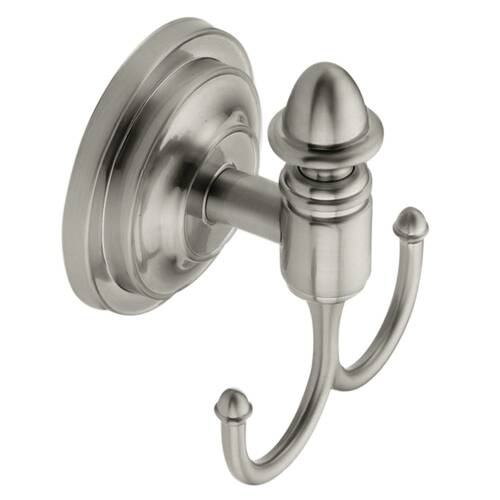 Moen DN4103BN Stockton Double Robe Hook - Brushed Nickel Finish