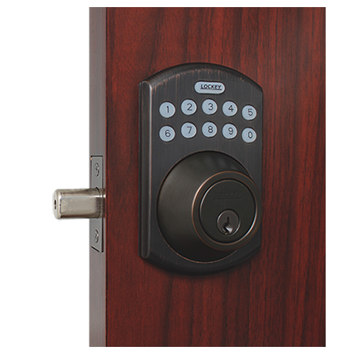Lockey USA E915OIL Remote-Controlled Electronic Keypad Deadbolt - Oil Rubbed Bronze Finish