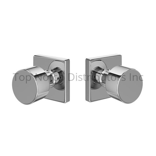 Emtek EE3310PGC Expressions Dummy Lock with Page Knob Square Rose, Polished Chrome