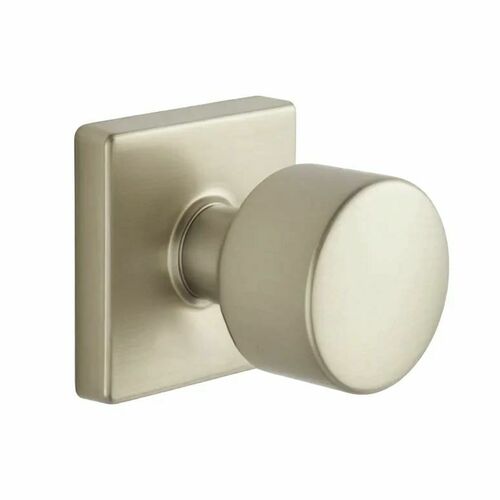 Emtek EE3310PGSN Expressions Dummy Lock with Page Knob, Square Rose, Satin Nickel