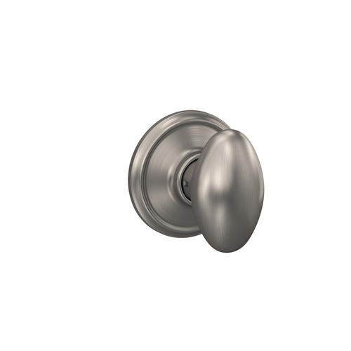 Schlage F10SIE619CEN Siena Passage Knob with Century Rose, 16080 Latch, Satin Nickel Finish