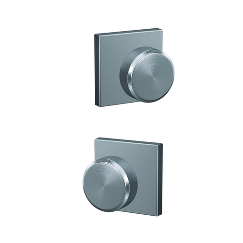 Schlage FC21SWA626COL Schlage Swanson Knob Collins Rose Passage/Privacy Lock, Satin Chrome