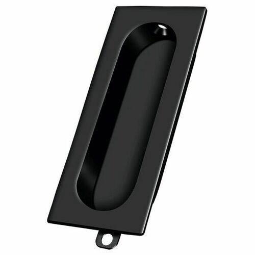 Deltana FP222U19 Black Rectangular Flush Pull, 3-1/8