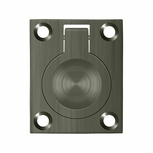 Deltana FRP175U15A Antique Nickel Flush Ring Pull, 1.75